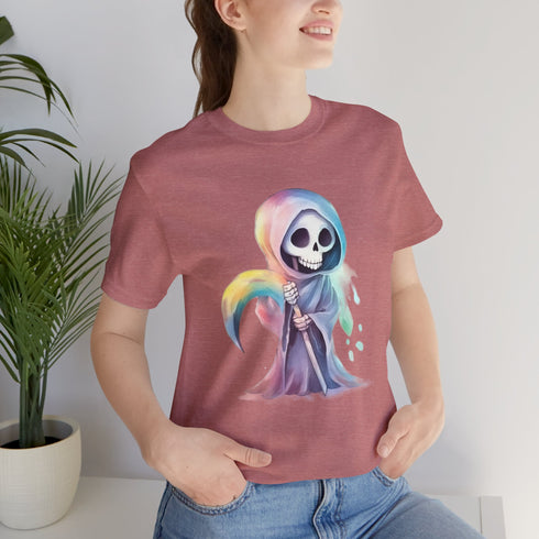 Cute Colorful Reaper - Short Sleeve Tee